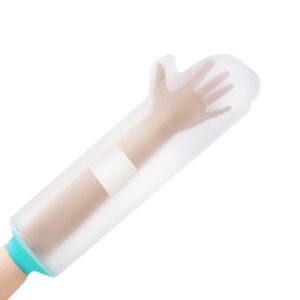 CIODC Silicone Cast Shower Cover – Waterproof Protector for Broken Arm, Hand, Foot, Leg Cast or Bandage, Reusable PVC+Silicon Seal, Leak-Proof Bath Protection for Adults & Kids (Green, Multiple Sizes)
