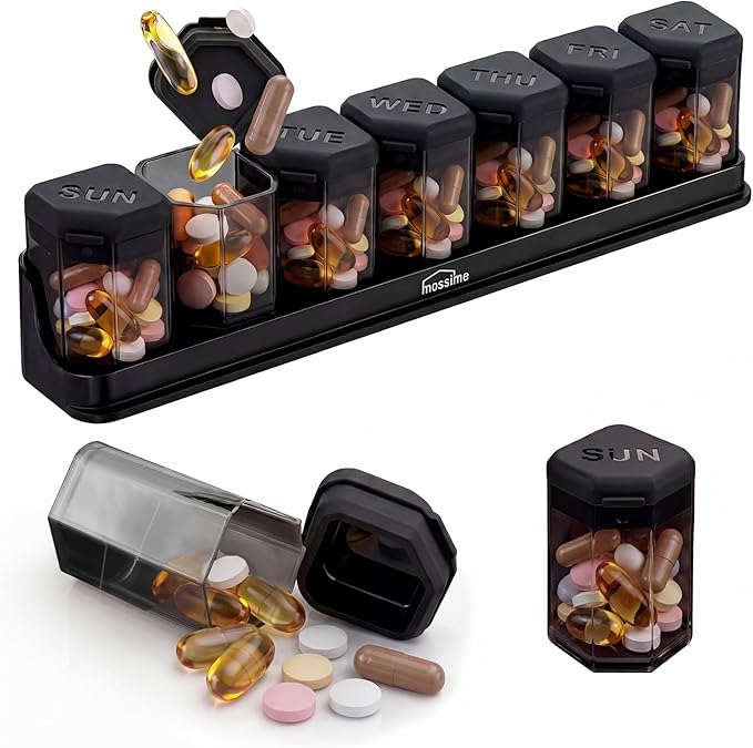 The Black Pill Box That Finally Makes Daily Medication Elegant, Spill-Proof, and Actually Enjoyable to Use